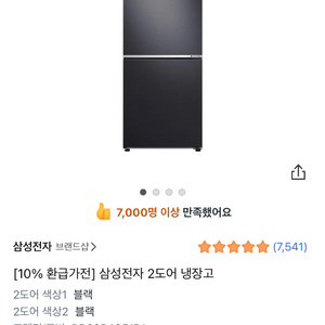 삼성전자 2도어 306리터 냉장고 a급