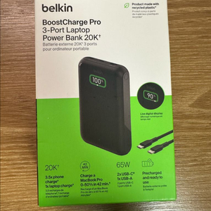 벨킨 부스트차지 프로 65W 대용량 고속충전 보조배터리