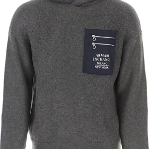 아르마니 익스체인지 후드 니트