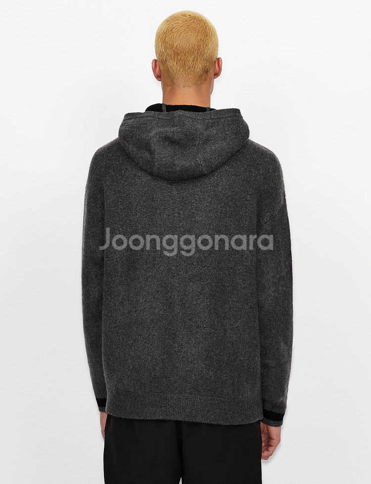 아르마니 익스체인지 후드 니트--3