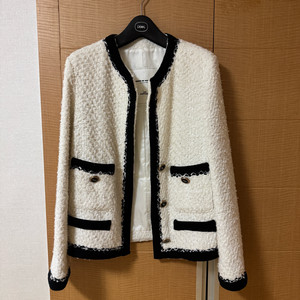 55 한섬 보브 vov 트위드 자켓