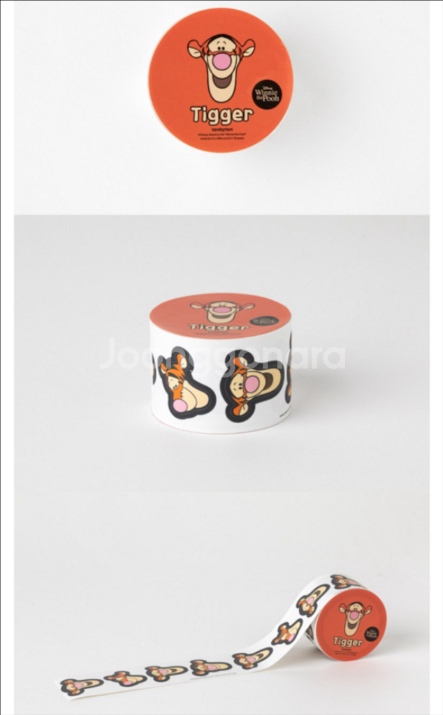 디즈니 롤스티커_위니 더 푸 푸/피글렛/티거--3