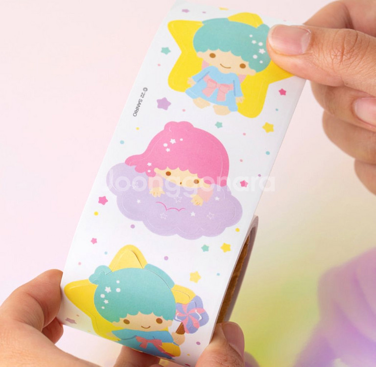 산리오 리틀트윈스타 롤스티커--1