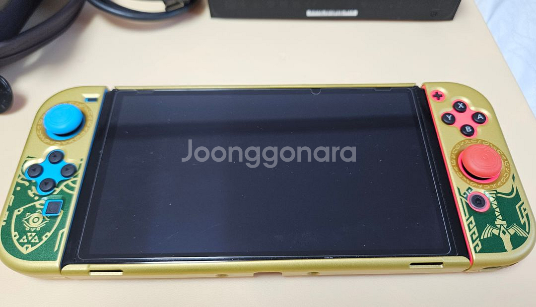 닌텐도 스위치 OLED 본체 + 젤다 케이스+파우치--1
