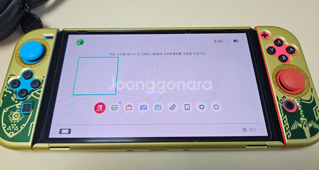 닌텐도 스위치 OLED 본체 + 젤다 케이스+파우치--3