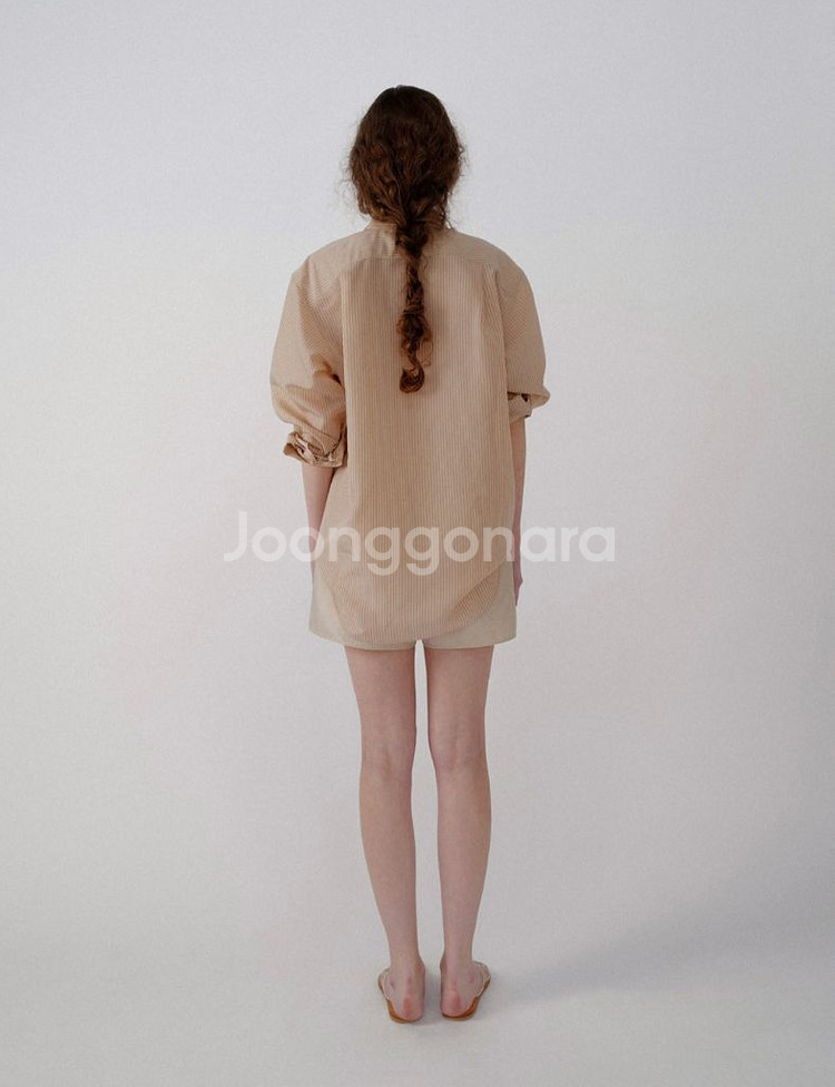 낫띵리튼 클래식 셔츠 베이지핑크--1