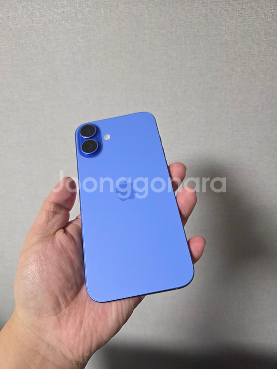 아이폰16플러스 블루 128기가 SS급 팝니다(배터리100%)--1