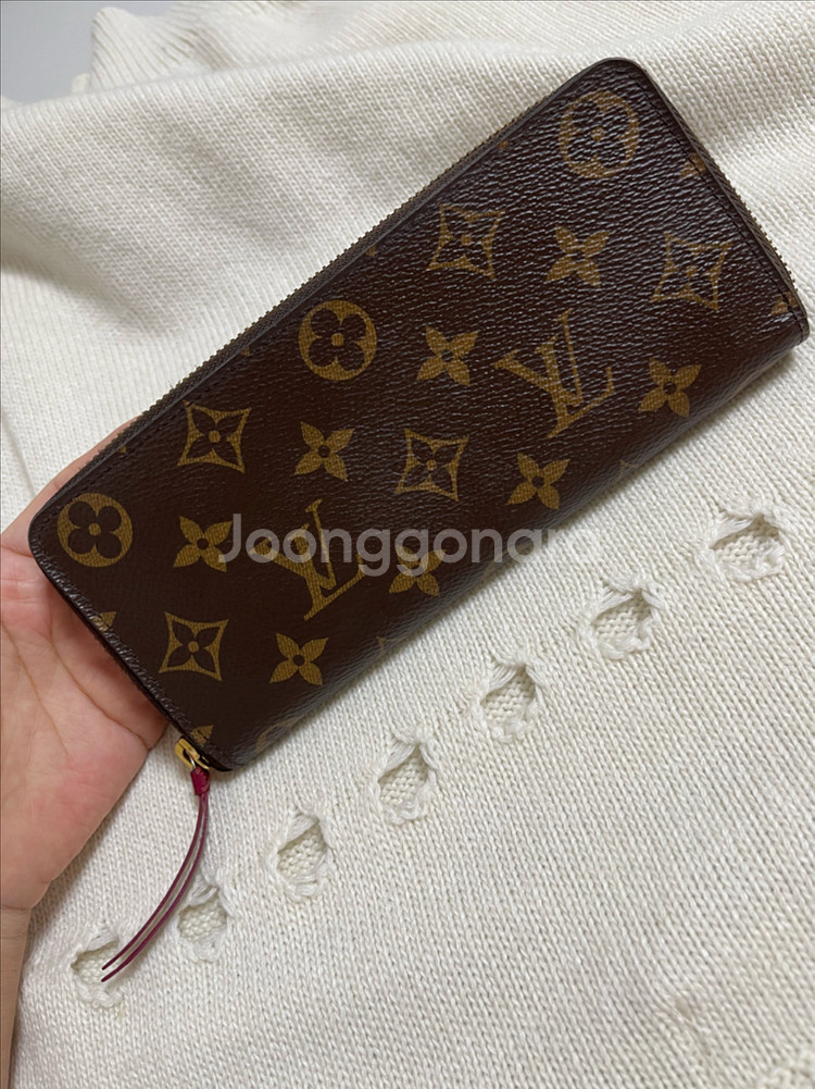 루이비통 장지갑 루이비통 클레망스 월릿 모노그램 푸시아 M60742--1