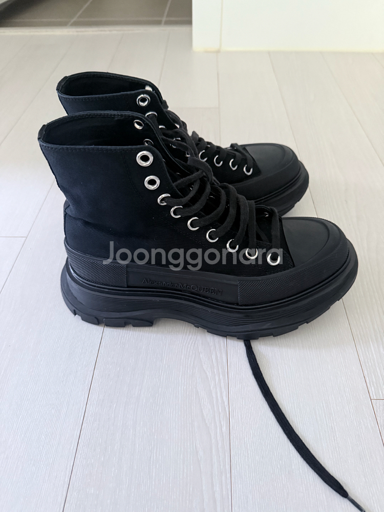 알렉산더 맥퀸 플랫폼 하이탑 스니커즈--1