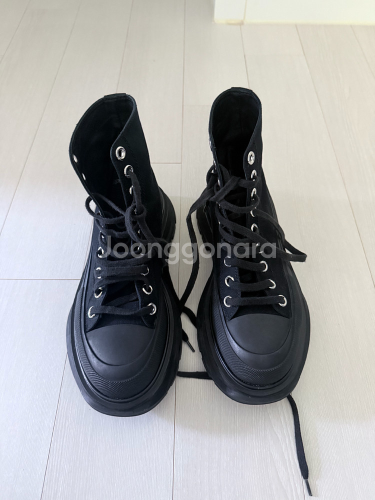 알렉산더 맥퀸 플랫폼 하이탑 스니커즈--2