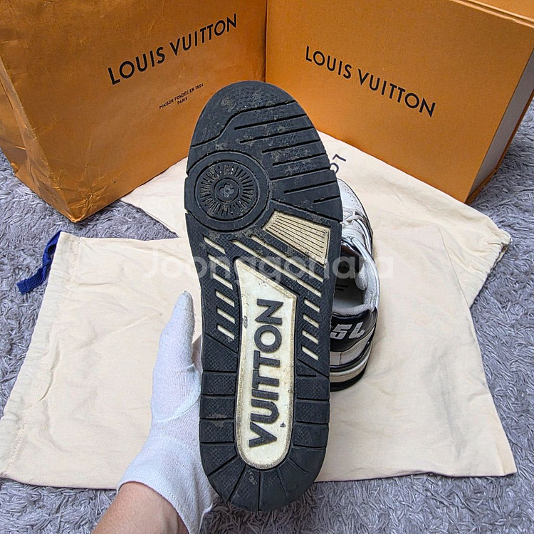 [클로젯][6.5]루이비통 LV 트레이너 #54 스니커즈 블랙--8