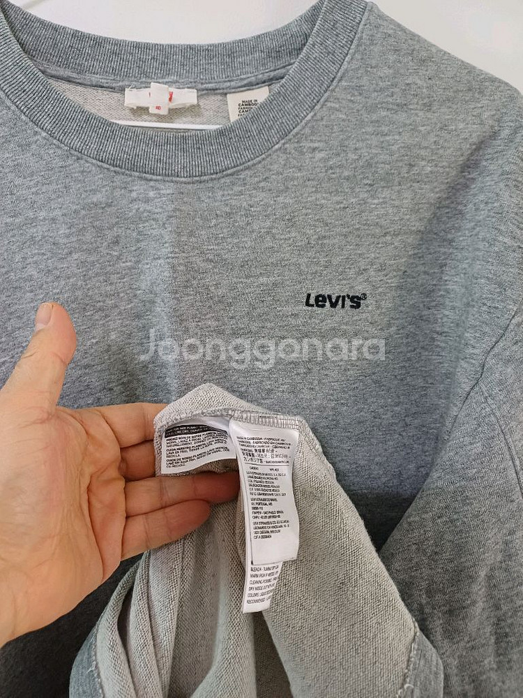 여성 리바이스 롱 맨투맨 (새상품.오버핏90.95))--5