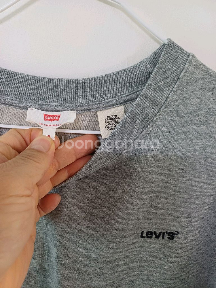 여성 리바이스 롱 맨투맨 (새상품.오버핏90.95))--4