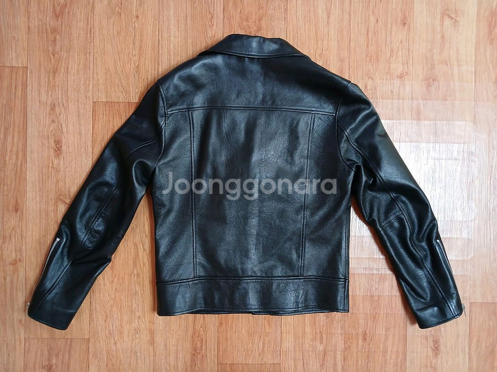 론트(정품) 남성 이탈리아 양가죽 라이더 자켓 블랙 M 95 (상태 최상급)--2