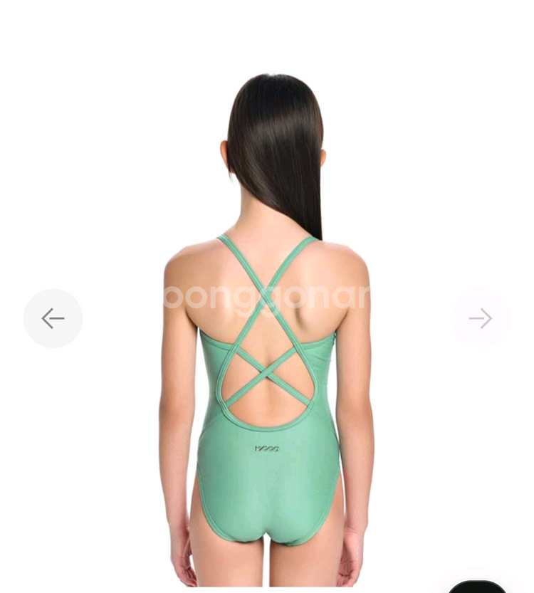 후그 키즈 퍼니베리 더블스트랩 엑스백 올리브 키즈수영복 85사이즈--3