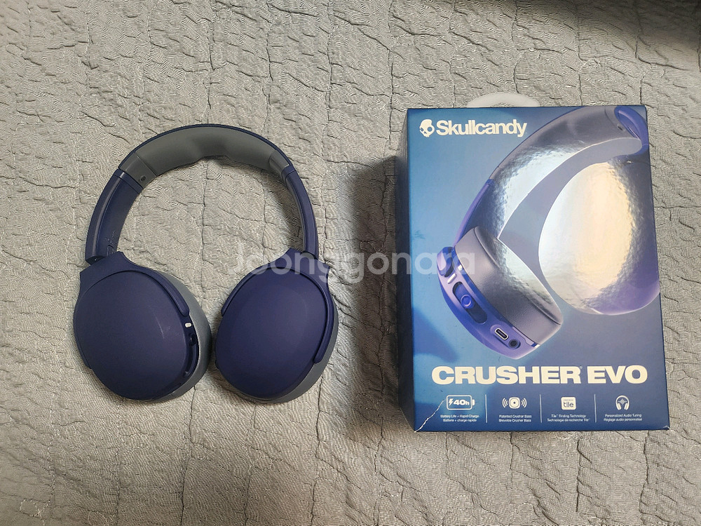[거의새것] 스컬캔디 크러셔 이보 블루투스 헤드폰팝니다--0