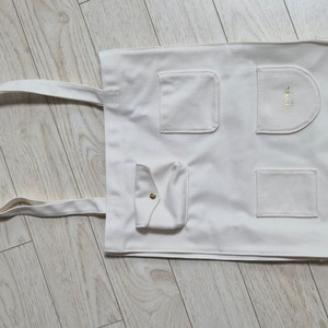 정품 샤넬뷰티 화이트 에코백