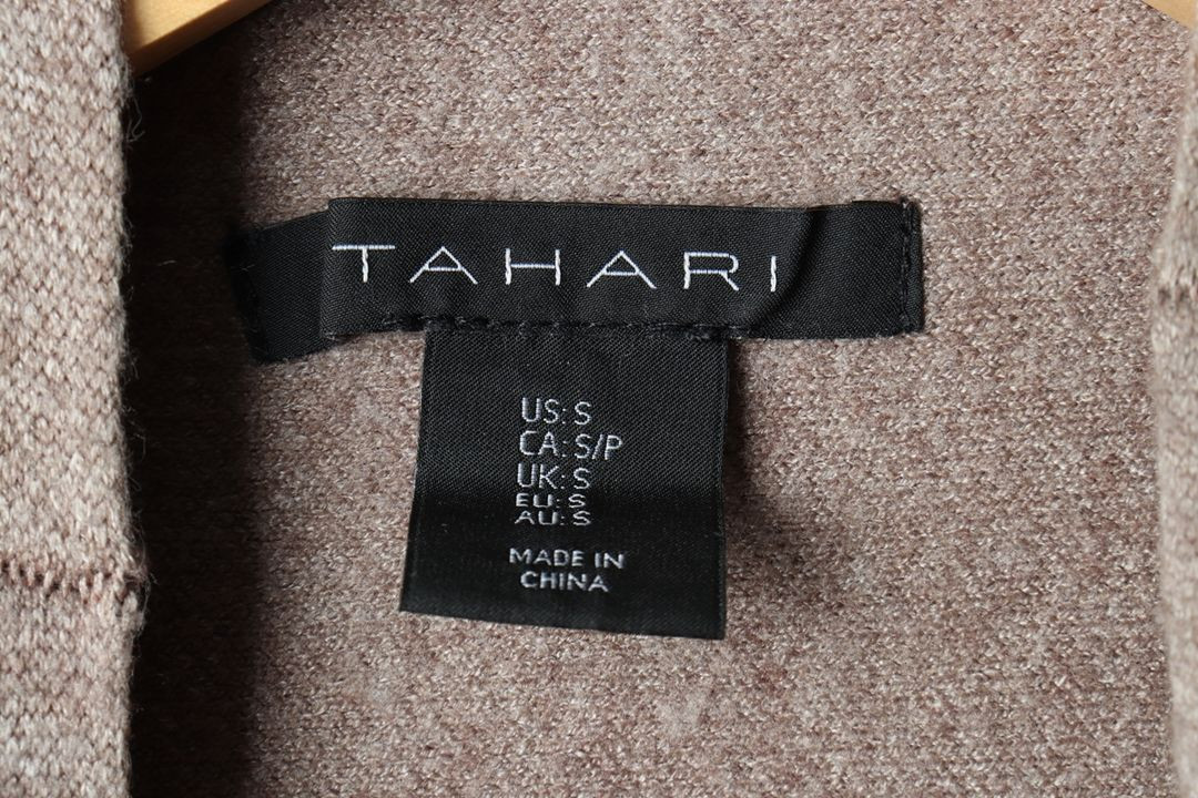 W(S-M) 브랜드빈티지 니트 타하리 반폴라 무지--4