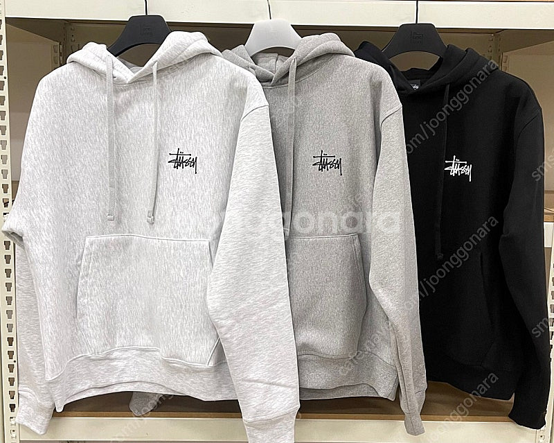 (새상품)스투시 기모후드티 3컬러--0