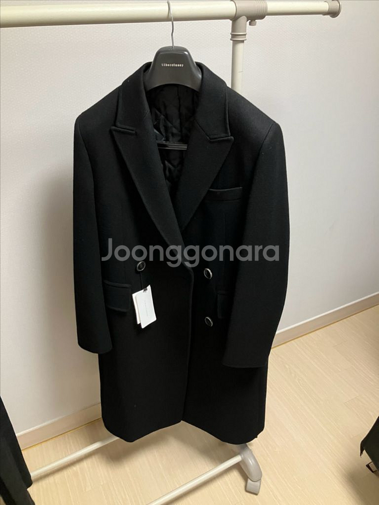리버클래시 블랙 피크드라펠 더블코트 / 95 새상품--4
