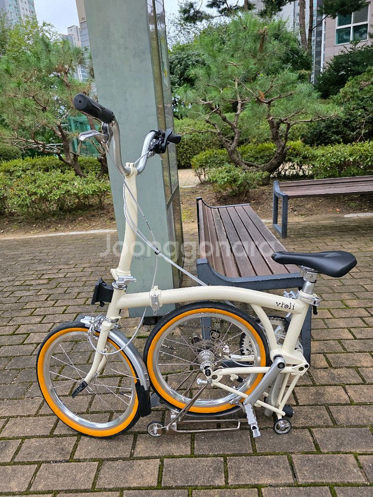 25년식 뉴올리(유사 브롬톤) 16인치 트라이폴드 자전거--2