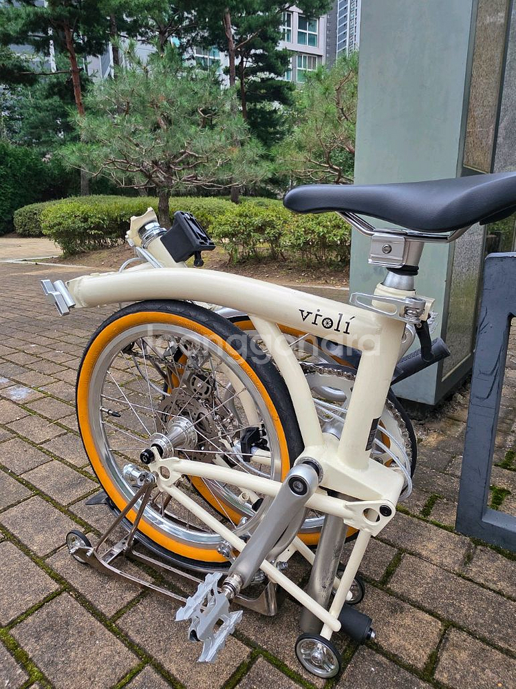 25년식 뉴올리(유사 브롬톤) 16인치 트라이폴드 자전거--0