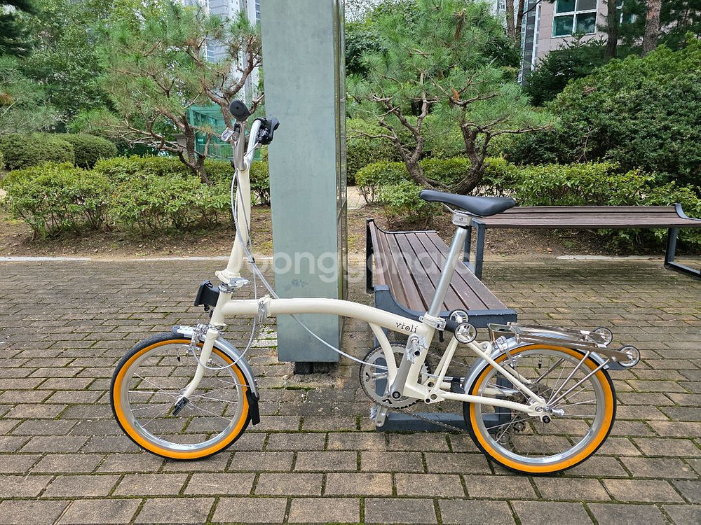 25년식 뉴올리(유사 브롬톤) 16인치 트라이폴드 자전거--1