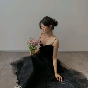 팀제이 나시블랙드레스 웨딩드레스 셀프웨딩촬영 xl사이즈