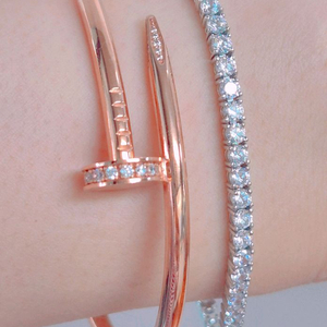 14k핑크골드 뱅글팔찌