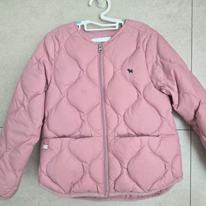 여아 패딩점퍼 130 블루독