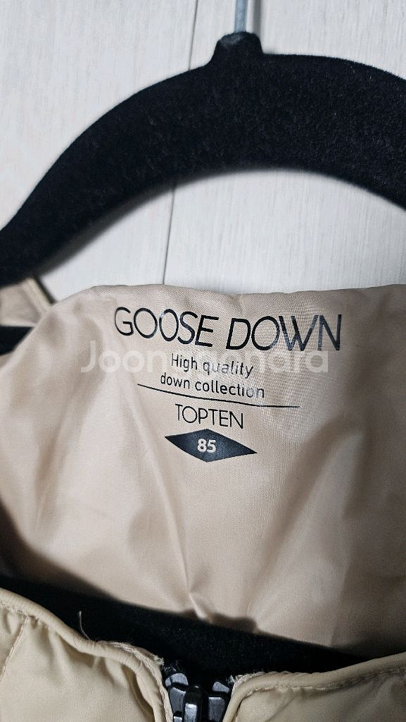 [85]탑텐-구스다운패딩조끼 (베이지)--4