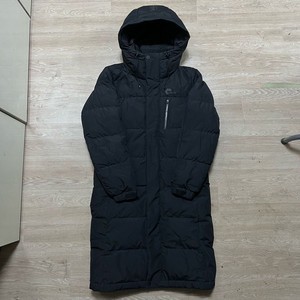 네파 여성 덕다운 로고 후드 롱패딩 점퍼 [블랙] XS/85