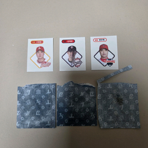 택포) 크보빵(kbo) 띠부띠부씰 3장