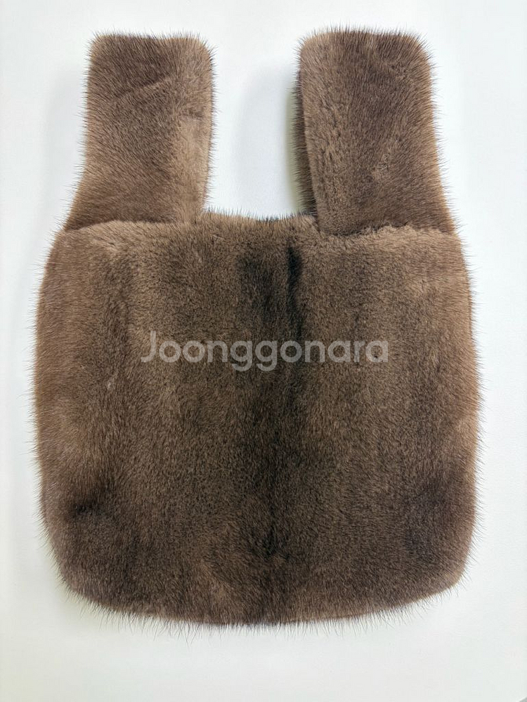 밍크 모피 토트백--0