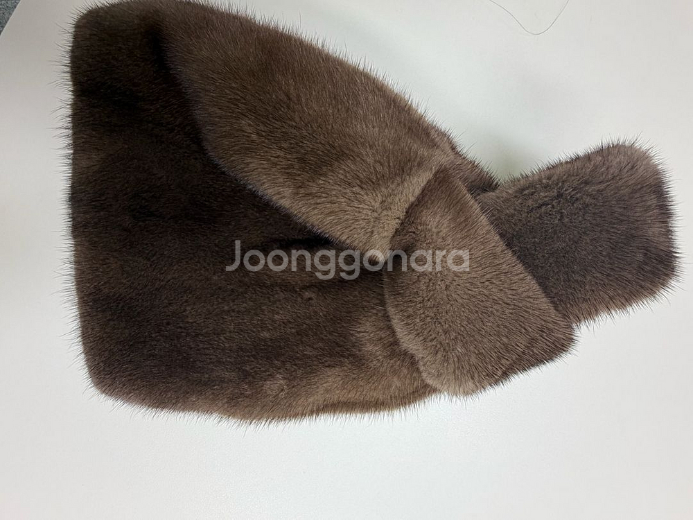 밍크 모피 토트백--1