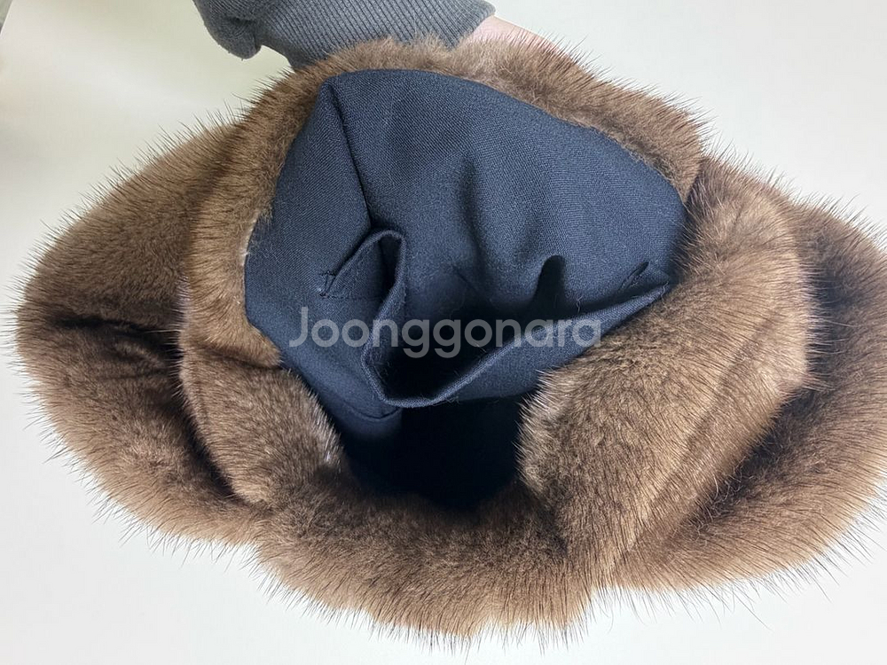 밍크 모피 토트백--2