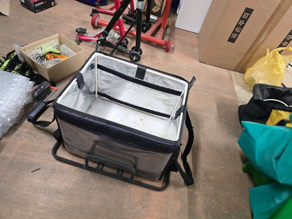 오토바이 자전거 배달통 배달가방 브라켓 이미지