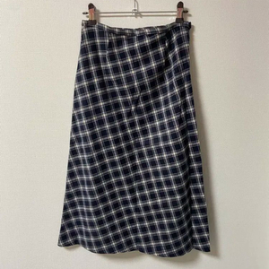 일본 빈티지 긱시크 롱 체크 스커트