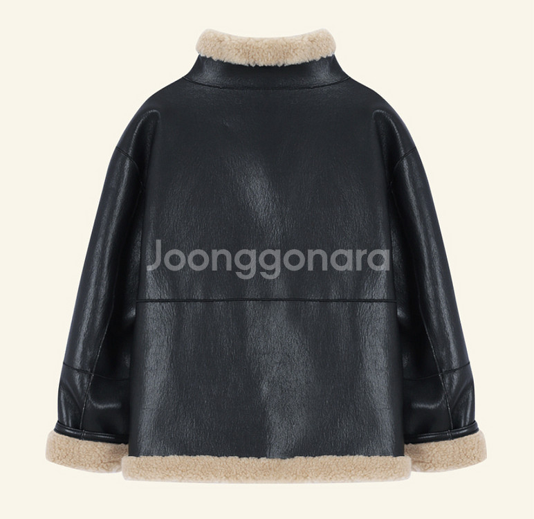 프리버07 하이넥 무스탕 / High neck faux leather--5