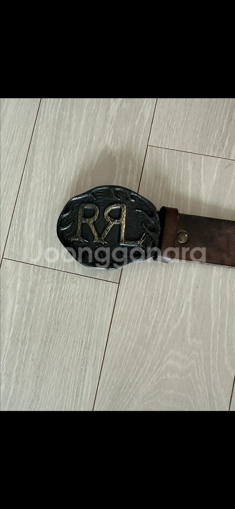 RRL 레더 벨트--0