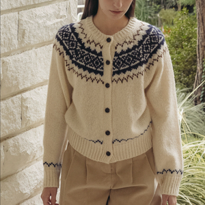 노운베러 스노우플레이크 자카드 가디건 / Snowflake jacquard cardigan