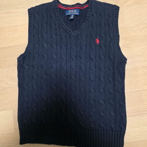 (중고)폴로 랄프로렌 키즈 케이블 니트 베스트 8(130사이즈)
