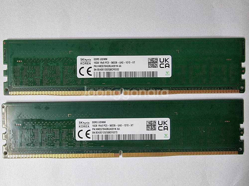 SK하이닉스 DDR5 5600(PC5-44800) 16GB AA다이 2개--0