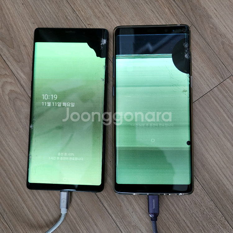 (택포)갤럭시노트9,갤럭시노트8 액정파손팝니다.--1