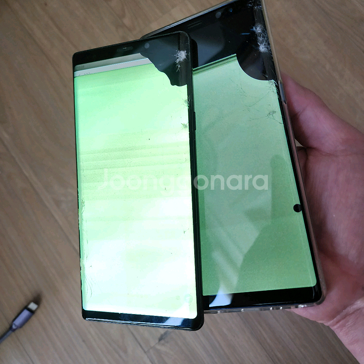 (택포)갤럭시노트9,갤럭시노트8 액정파손팝니다.--6