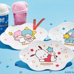 산리오 대상 쿠지 리틀트윈스타접시