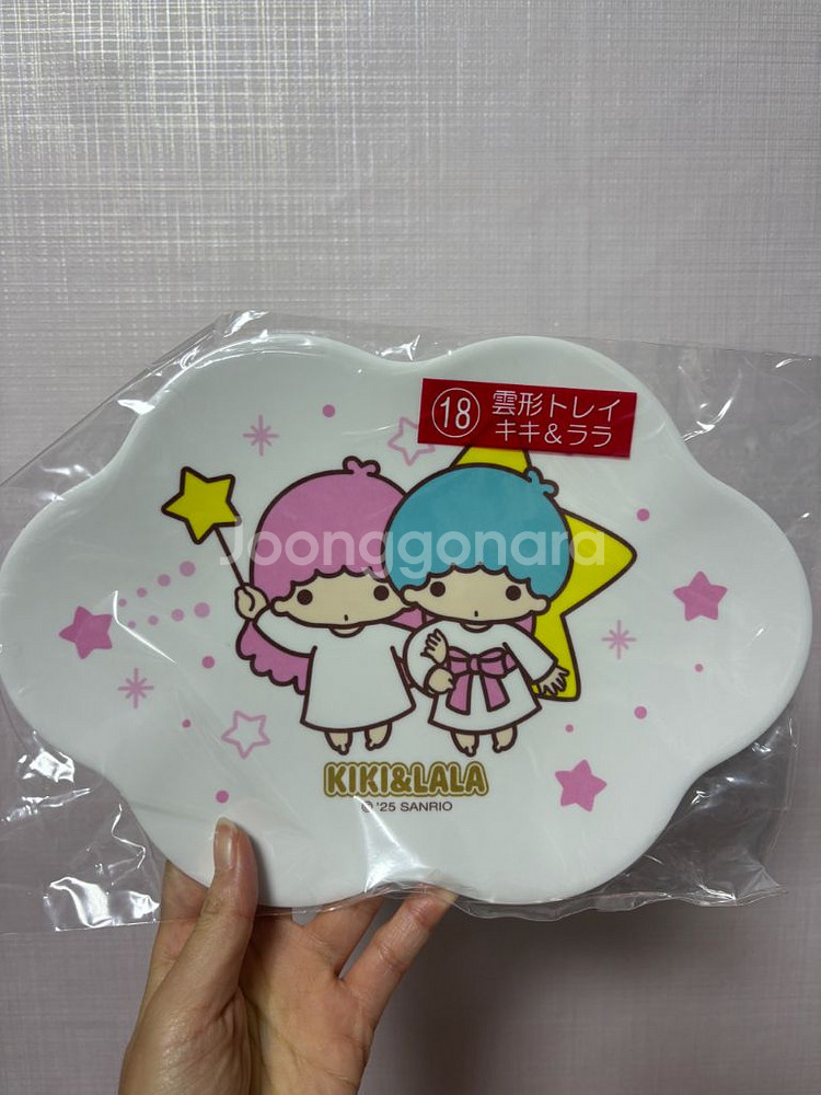 산리오 대상 쿠지 리틀트윈스타접시--1