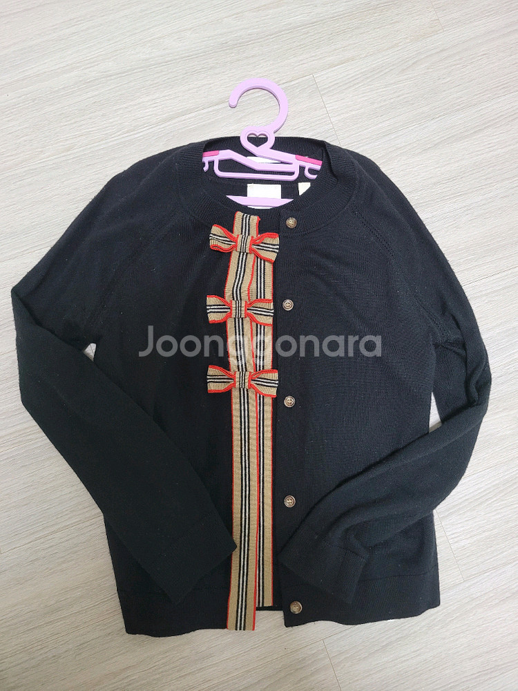 버버리키즈 반팔 가디건 세트 12y--0