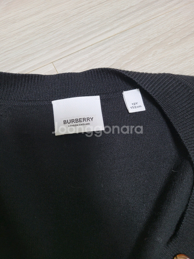 버버리키즈 반팔 가디건 세트 12y--3