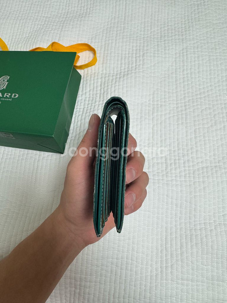 고야드 빅투아르 반지갑 그린--2